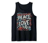 Paz y Amor para Todos difundiendo Amor y Paz en Todo el Mundo Camiseta sin Mangas