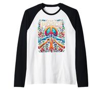 Paz Y Amor para Todos Difundir Paz Y Respeto Unidad Libertad Camiseta Manga Raglan