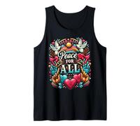 Paz Y Amor para Todos Difundir Paz Y Respeto Unidad Libertad Camiseta sin Mangas