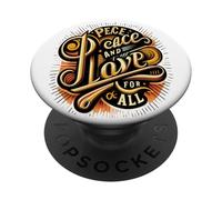 Paz y Amor para Todos los Corazones pacíficos El Amor Nos UNE a Todos PopSockets PopGrip Adhesivo