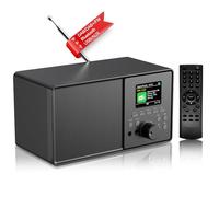 PAZEAU Radio Digital Dab+/FM, Retro Radio Dab Plus con Bluetooth 5.0, USB/AUX, Cocina de Radio con Mando a Distancia, Despertador Dual, Temporizador de Alarma,30 Emisoras Presintonizadas