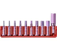 PB Swiss Tools BitBlock con 10 bits Hexagonal PB C6.709 | 100% Swiss Made | Práctico bloque de bits con PrecisionBits para aplicaciones estándar en la industria y la artesanía