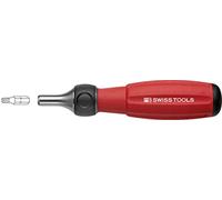PB Swiss Tools - Destornillador de carraca PB 8510.R-30, 100 % fabricado en Suiza, portapuntas magnético para puntas C6 de 1/4", hoja de 30 mm.