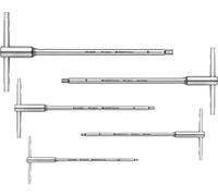 PB Swiss Tools Juego de destornilladores hexagonales con mango deslizante PB 1204. Juego de 6 destornilladores hexagonales de 2,5/3/4/5/6 mm para trabajos de atornillado en la industria y la artesanía