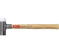 PB Swiss Tools Martillo de plástico PB 304 con mango de madera de nogal, sin retornos, 100% hecho en suiza, tamaño 1