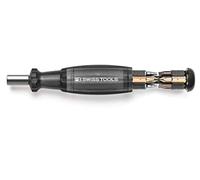 PB Swiss Tools PB-6464 - Herramienta de bolsillo con cargador integrado y 8 puntas de precisión C6 - Fabricado en Suiza