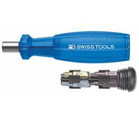 PB Swiss Tools SCHLITZ/KREUZ/TORX® - Juego de puntas magnéticas Insider PB 6460, incluye 8 puntas de precisión C6 de 1/4 pulgadas (6,35 mm), color azul