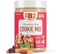 PB2 Pantry Mezcla de galletas con chispas de chocolate, tarro de 16 onzas, certificado vegano, sin gluten, sin OMG, 4 g de proteína vegetal por galleta