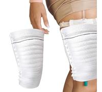 PBAHAUP 1 Pieza Soporte Para Bolsas De Catéter, Fundas De Catéter De Tela, Soporte Para Bolsas De Orina Y Piernas, Ajustable Permanece En Su Lugar Bolsa De Orina Para Piernas L