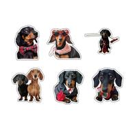 PBAHAUP 6 Unidades Almohadillas con Diseño de Perro Salchicha, Ambientador para Interior de Coche, Difusor de Aroma para Ventilación que Proporciona una Experiencia de Conducción Más Placentera