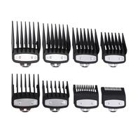 PBAHAUP Juego de 8 Peines Límite para Cortapelos,Peines Guía para Máquina de Cortar Pelo,Kit Profesional de Ajuste de Longitud para Barbería y Uso en Casa,Kit de Peine Peluqueria con Maquinillas Wahl
