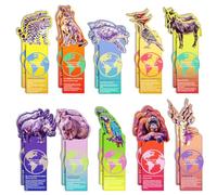 PBAHAUP Marcadores Libros, 20 Piezas marcapáginas para niños, marcapáginas Animales en Peligro, marcapáginas educar, Bolsas de Fiesta de cumpleaños para niños, niñas, niños y Estudiantes