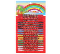 PBAHAUP Pulseras de la Amistad 100 Unidades, Tobilleras y Brazaletes Tejidos a Mano con Hilos de Colores, Set de Pulseras Boho para Verano, Playa, Festival, Regalo para Amigas, A