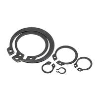 PBDEIOEOE Circlips,Arandelas elásticas, 10 Piezas de Arandelas de Seguridad Tipo C for Eje, Anillo de fijación, Abrazadera, arandela de Seguridad, M3, M4, M5, M6, M7, M8, M9, M10, M11, M12-M80(M17)