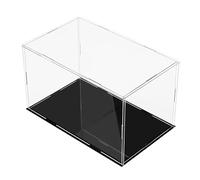 PBDEIOEOE Vitrina acrílica Caja Protectora Transparente a Prueba de Figuras, Cubo for Guardar Joyas, Modelos coleccionables, Organizador for el hogar, autoensamblable.(25x25x25CM)