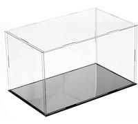 PBDEIOEOE Vitrina acrílica con Organizador de Cubos extraíble for exhibición de Modelos, exhibición de Almacenamiento de coleccionables con Base Negra 60x40x25cm((LxWxH) 10x10x10cm)