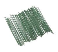 PBDLSHEPU Alambre para floristería, Paquete de 200 alambres Florales Verdes de 15 x 0,2 x 0,2 cm