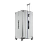 PBENO Maleta de viaje retro de gran capacidad, maleta universal con ruedas, caja de contraseña, maleta extra grande, maleta anticolisión, f, 71.12 cm
