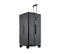 PBENO Maleta de viaje retro de gran capacidad, maleta universal con ruedas, caja de contraseña, maleta extra grande, maleta anticolisión, e, 71.12 cm