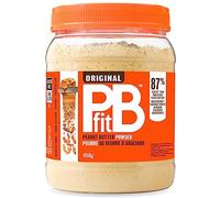 PBfit Mantequilla de maní en polvo, 87% menos de grasa, 4 g de proteína, nueces naturales sin gluten, mantequilla de maní en polvo, cacahuetes reales tostados y prensados, 850 g