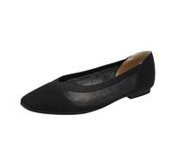 PBHGMGEBLV Zapatos de Mujer de Verano de Punto de Malla Zapatos Planos Huecos for Mujer(Black,43EU)