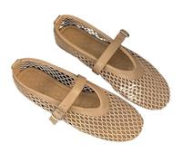 PBHGMGEBLV Zapatos Mary Jane Informales y cómodos for Mujer, con Aberturas y Suela de Red.(Apricot,36 EU)