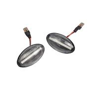 PBHOVIITG 2 uds marcador lateral luz de señal giro indicador repetidor agua corriente intermitente dinámico apto for MINI for Cooper R50 R52 R53 2002-2008(Dynamic Crystal Type)