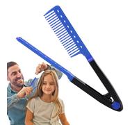 Pbi de férula para el cabello - peines de hierro | Estilo Comb de cabello | Cepillo para platos en forma de V en forma de V | Herramienta de placas antiamen: Estilo de diseño en forma de V para hot