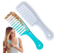 Pbi Peinado Para El Cabello - Masto De Fusión COMBAJE RESINA | Resina Moldes De Silicona Peine | Molde De Cepillo Para El Cabello | Molde De Resina Epoxi De Silicona De Cepillado Dent