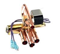 PBKCSHMPU Válvula de Cuatro vías for Aire Acondicionado, Piezas de Bobina de conducto de Aire 1P1.5P2P3P5P, válvula solenoide, Controlador de frío y Calor, Piezas de Cobre, refrigeración(1.5P 2P)
