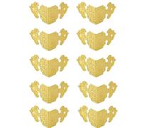 PBNDMHUD Protectores de Esquinas para zócalos, Metal Baseboard Corner Protectors 10pcs 25x25x17mm Iron(Color 1)