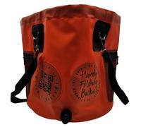 PBP "Beaplumber" Práctico cubo plegable, capacidad de 30 L, con conector rápido de manguera (naranja)