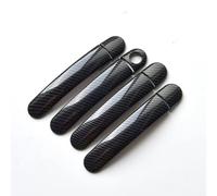 Pbqenxb Coche Puerta Exterior Manija Para Asiento Para Leon MK1 1M 1999-2004 Cubiertas Manija Puerta Coche Fibra Carbono Cromadas Accesorios Pegatinas Diseño(B)
