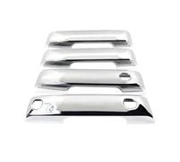Pbqenxb Coche Puerta Exterior Manija Para Ford F-Series P702 F 150 Para Lobo 2021-2025 Cubierta Exterior Protector Contra Arañazos Decoración Manija Puerta(Plata)