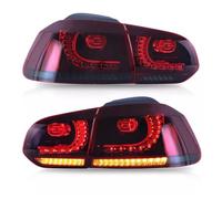 Pbqenxb Faro Trasero Para VW Para GOLF MK6 Para GTI R 2008-2013 Luz De Freno Trasera Señal Giro Dinámica Secuencial Conjunto LED Piloto Posterior(Red)