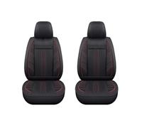 Pbqenxb Funda Asiento Coche Ajuste Universal para Suzuki para Swift para Grand para Vitara para Ignis SX4 para Samurai Funda Asiento Coche Universal Lino(2Pcs-Black Red)