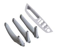 Pbqenxb Para E70 E71 X5 X6 2007-2014 Reposabrazos Asiento Conductor Antero Izquierdo LHD Manija Puerta Interior Panel Cubierta Embellecedora Tirar Interior Coche Manilla(LHD-Gray-4pcs)
