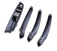 Pbqenxb Para E70 E71 X5 X6 2007-2014 Reposabrazos Asiento Conductor Antero Izquierdo LHD Manija Puerta Interior Panel Cubierta Embellecedora Tirar Interior Coche Manilla(LHD-Black-4pcs)