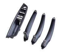 Pbqenxb Para E70 E71 X5 X6 Beige Negro Reposabrazos Asiento Antero Conductor LHD RHD Manija De Puerta Interior Panel Cubierta Embellecedora Tirar Interior Coche Manilla(LHD Black 4Pcs)