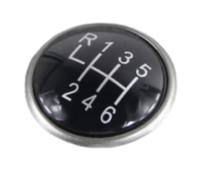 Pbqenxb Para Seat Para León II Para Toledo III Para Altea XL 2006-2015 5/6 Perilla Cambio Marchas Manual Palo Cubierta Número Emblema Perilla Cambio Marchas Coche(6 Speed)