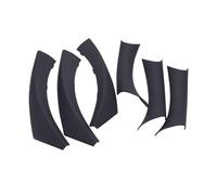 Pbqenxb Para Serie 3 E90 E91 E92 316 318 320 325 328i 2004-2012 Textura Carbono Reposabrazos Puerta Interior Coche Manija Tirar Moldura Cubierta Marco Interior Coche Manilla(LHD BLACK)