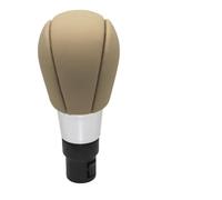 Pbqenxb Para Volvo S60 S80 V70 XC70 XC60 Cuero Negro/Beige 5/6 Velocidades Perilla Palanca Cambios Manual Balonmano Interior Coche Perilla Cambio Marchas Coche(Beige 5 Speed)