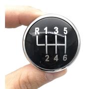 Pbqenxb Para VW Para Golf Para Jetta MK3 MK4 GTI Para Bora Para LUPO Para POLO Tapa Pomo Cambio Marchas 5/6 Velocidades Emblema Cubierta Perilla Cambio Marchas Coche(Black Silver 6 Speed)