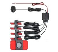 Pbqenxb Sensor Aparcamiento Coches Asistente Parktronics 4 Negro/Plata/Blanco 13mm Sensores Planos Sonido Inverso Alarma Zumbador Soundns Cámara De Estacionamiento(Silver Sensors)