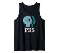 PBS Blue Teal and White Logo Public Broadcasting Service Camiseta sin Mangas