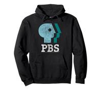 PBS Blue Teal and White Logo Public Broadcasting Service Sudadera con Capucha