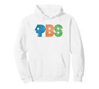 PBS Colorful Distressed Logo Public Broadcasting Service Sudadera con Capucha