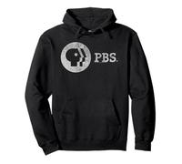 PBS Distressed Vintage Logo Public Broadcasting Service Sudadera con Capucha