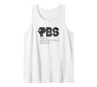PBS Vintage Groovy Classic Logo Public Broadcasting Service Camiseta sin Mangas