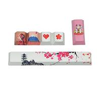 PBT 6.25U Barra espaciadora Enter Keycap 5 lados Dye-Subb Keycap para teclado mecánico Cherry Profile Only Keycap 6PCS Space Keycaps 6.25U Keycap 6PCS Enter